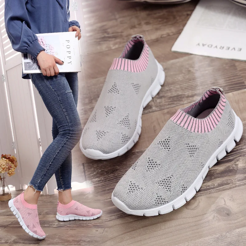 Легкая женская обувь для бега дышащие женские кроссовки спортивная Walking Zapatos De