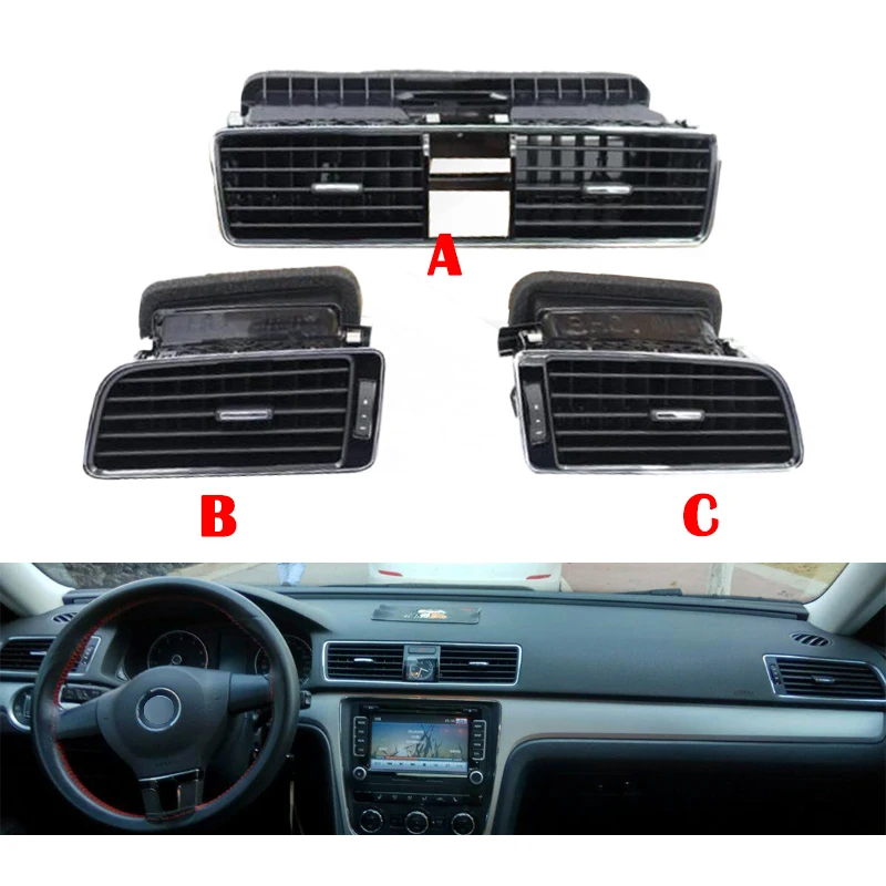 Air Conditioner Vent Grille For Volkswagen Passat 2011 2012 2013 2014 2015 Dash Panel Center Fresh Outlet Cover | Автомобили и