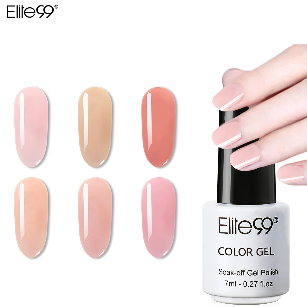 

Elite99 7ML Nude Jelly Nail Gel Polish Translucent Colorful UV Gel Varnish Semi Permanent Enamel Lacquer Nail Art Gel Polish
