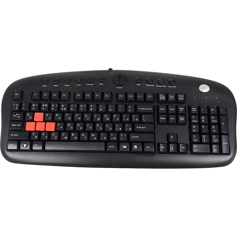Клавиатура A4 KB-28G-1 серый/черный USB Multimedia for gamer