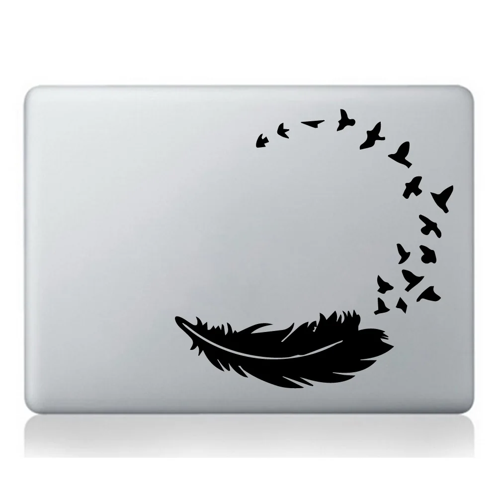 Стиль перо Водонепроницаемый черный ноутбук наклейка для ноутбука Air retina наклейка для lenovo/Xiaomi/Hp/Asus ноутбук наклейка s