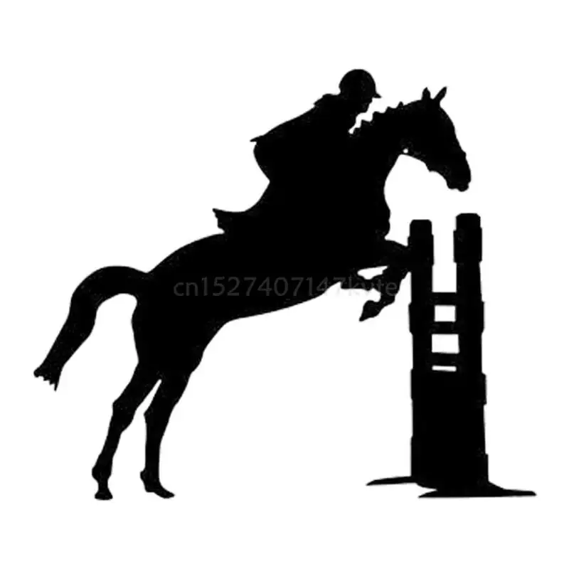 Horse Jumping Stencil