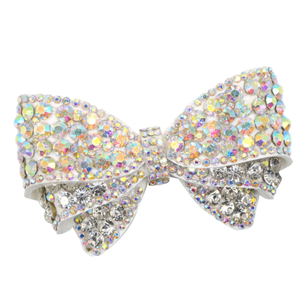 Crystal Rhinestone Shoe Charms Buckle Bow Bridal Detachable Shoe Clip Decor Super shiny crystal rhinestone shoe charms bowknot