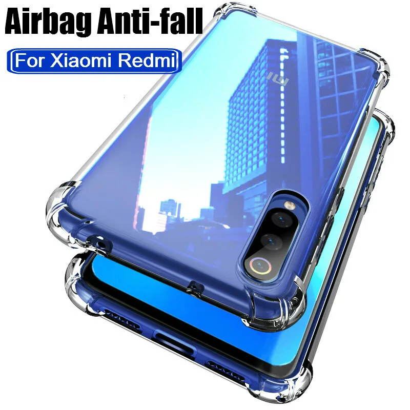 Airbag Anti fall Phone Case For xiami redmi note 8 7 pro TPU Back Case For 3
