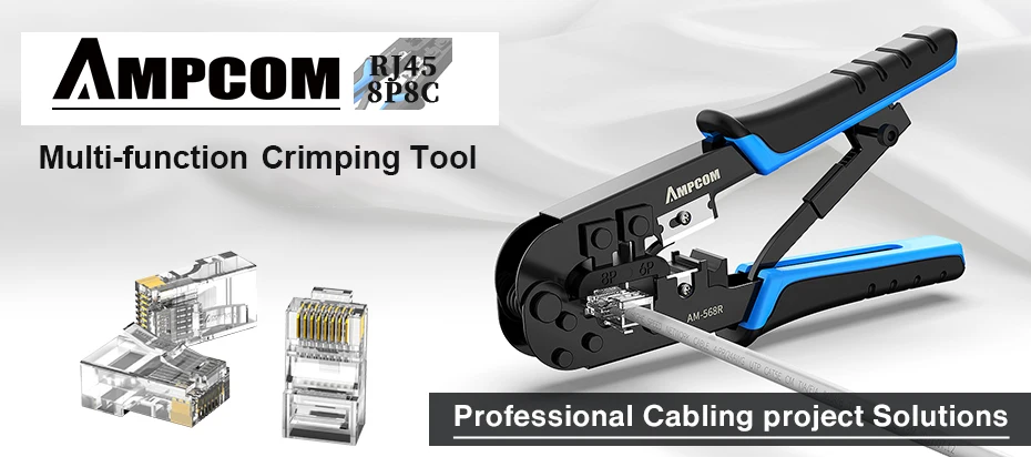 Ampcom cabo de rede testador rj45 rj11