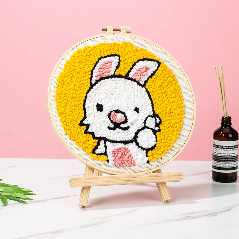 Punch Needle cartoon Pen Magic Embroidery cross stitch kits embroidery needlework sets fabric DIY Crafts Sewing - Цена: 3 015,43 руб.