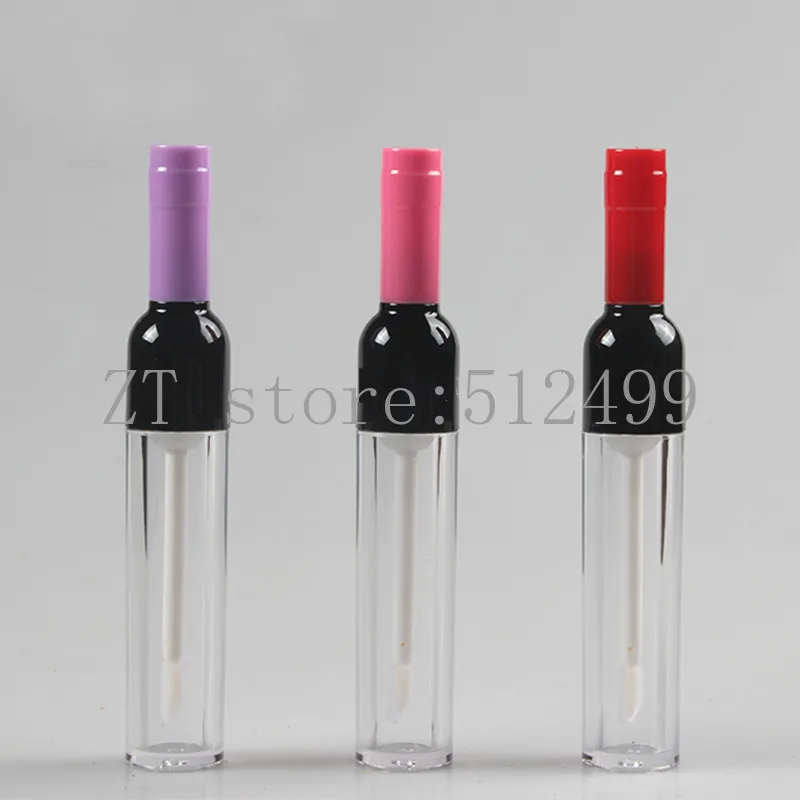 

20/50pcs Empty 5ml Wineglass Shape Cosemtic Lip Gloss Tube Purple/Pink/Red Cover DIY Makeup Refillable Container New Style Tool