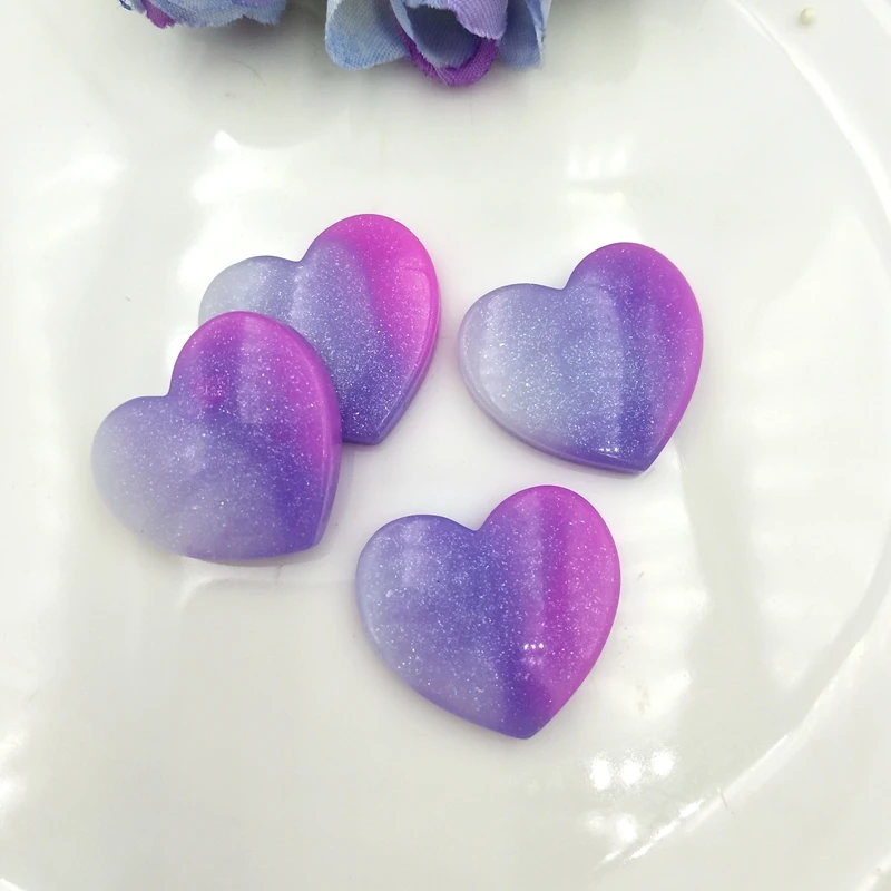12 шт полимерные смешанные украшения в форме сердца для скрапбукинга украшения для скрапбукинга Diy аксессуары - Цвет: Бургундия