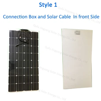 

OEM/ODM Camping RV marine use SunPower cell ETFE/PET 12V 200W semi flexible solar panel