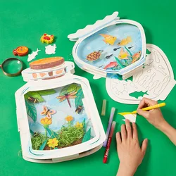 Juguetes artesanales hechos a mano para niños, paquete de materiales para dibujar, juguetes educativos, regalo divertido
