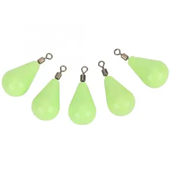 

5pcs Lure Luminous Fishing Weight 40g 10# Jig Head Lead Deep Water Sinker Weight Fish Baits Fishing Tackle Accessory