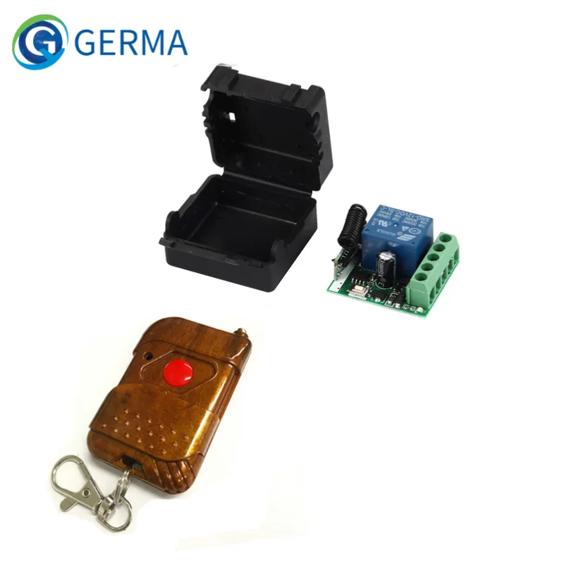 Germa 433mhz universal sem fio rf interruptor de controle remoto dc 12v 10a 1ch relé módulo receptor e 433.92 mhz controles remotos