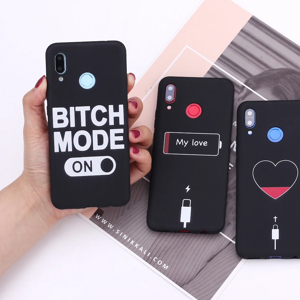 Силиконовый чехол для Huawei Honor Mate 10 20 Nova P20 P30 P40 P Smart Heart Love Power Cable Candy | Мобильные