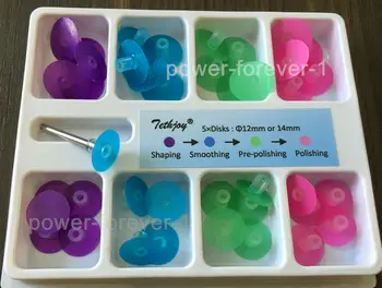

20Box Dental Composite Veneer Shaping Polishing Finish Rainbow Discs Wheel Mandrel