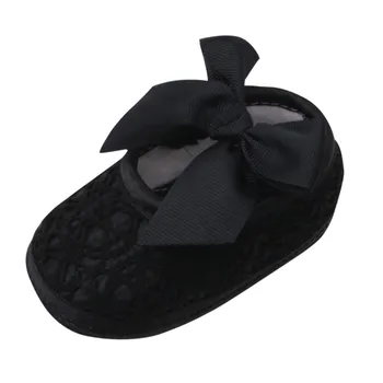 

Newborn Baby Girls Soft Shoes Soft Soled Non-slip Bowknot Footwear Crib Shoes детская обувь обувь детская Soft Causal Shoes#E20