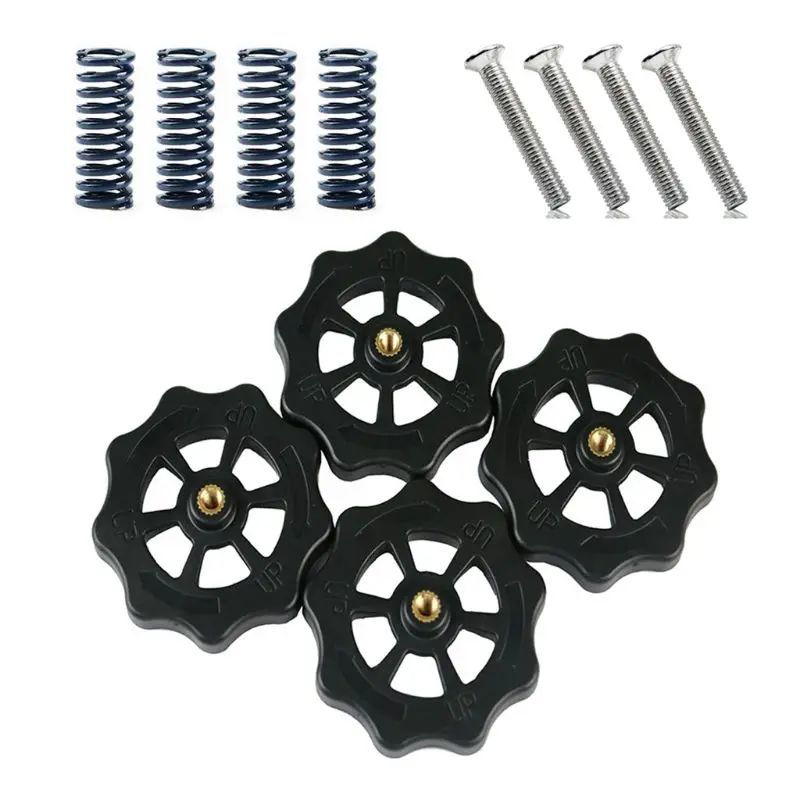 

Heat Resistant M4x40 Screw Nut Leveling Spring Kit For CR-10/Ender-3 Hotbed 3D Printer Parts Accessories
