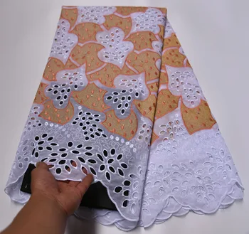 

African Swiss Voile Lace In Switzerland 2019 High Quality Lace Nigerian Cotton Swiss Voile Lace Fabric Stones For Wedding S-1214