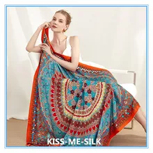 KMS-002 Sunscreen shawl heavy mummi silk twill large square scarf handmade curled mulberry-silk gift scarf  135*135CM/102G