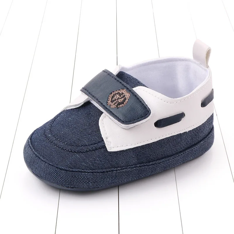 Обувь для маленьких мальчиков; обувь для малышей с нескользящей подошвой; Лидер продаж; обувь для малышей с подошвой 0-18 месяцев; Прямая поставка - Цвет: Dark Blue