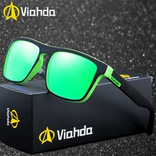 Viahda новые брендовые квадратные поляризованные солнцезащитные очки для женщин, фирменный дизайн, спортивные очки, Золотые Зеркальные Солнцезащитные очки, солнцезащитные очки
