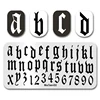 Nail Stamp MouTeen036 Coordinate Letter Bar Code Number Nail Stamping Plates Manicure Set For Nail Art Stamp 6