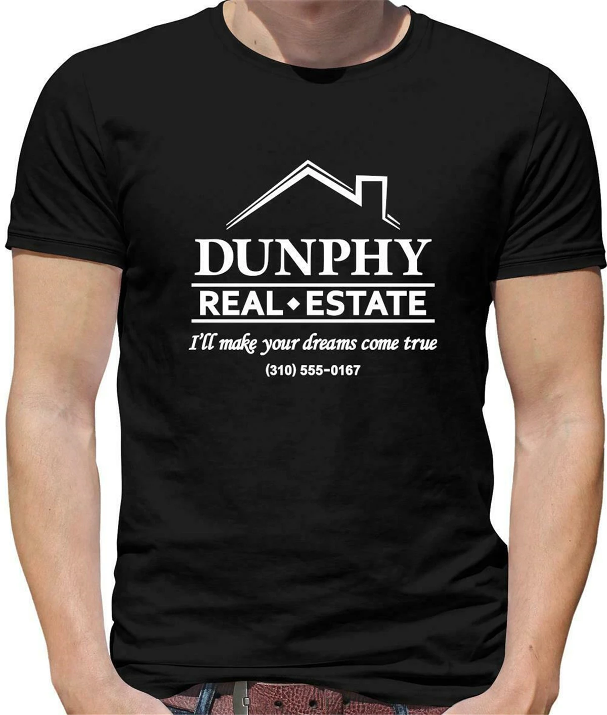 Dunphy Real Estate Мужская футболка забавная ТВ современная семейная хип-хоп камуфляжная