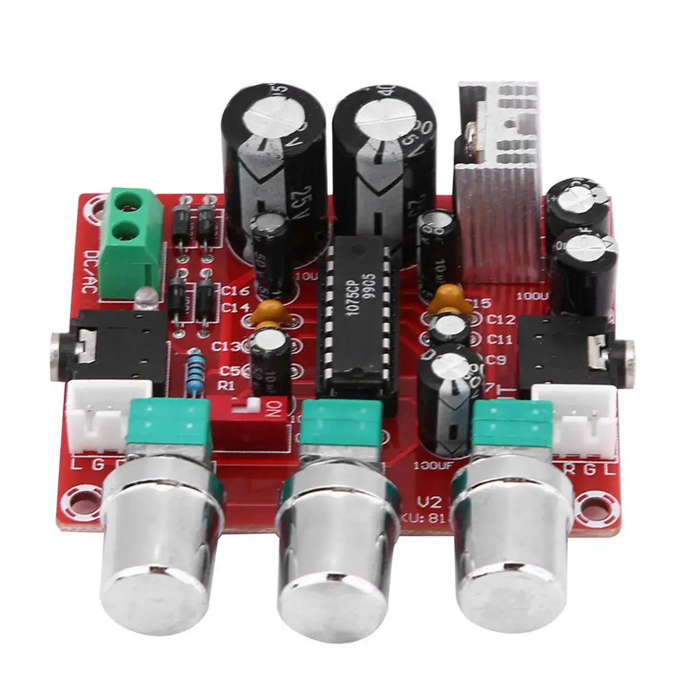 Цифровой аудиопроцессор привод предварительный усилитель AC/DC 12 В R1075 Tone Board BBE