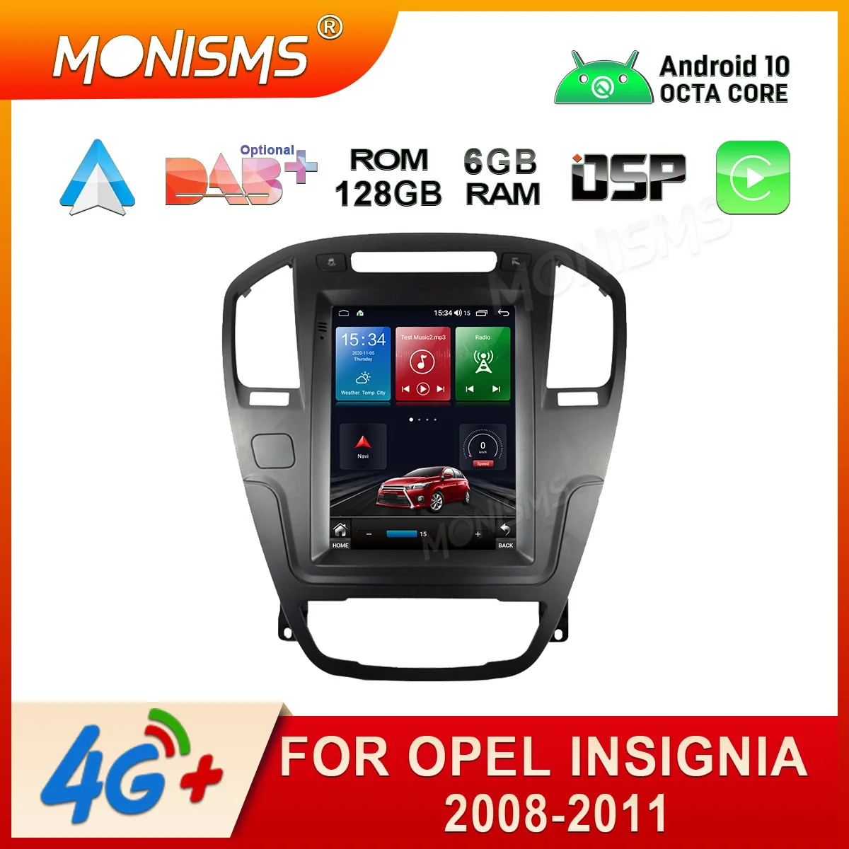 Автомагнитола в стиле Tesla видеоплеер для OPEL INSIGNIA 2008-2011 автомобильный dvd-плеер GPS