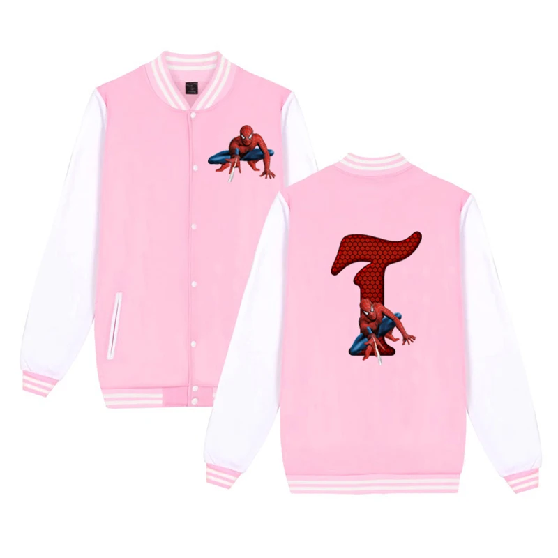 baseball jacket 10 Зимняя одежда для маленьких девочек куртки для мальчиков с принтом Человека-паука теплая бейсбольная куртка для малышей Детская одежда в стиле хип-хоп, Veste Enfant Garcon - Цвет: baseball jacket 10