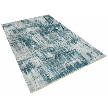 

Apex Motto 5 'x 8' Microfiber Blue Area Rug