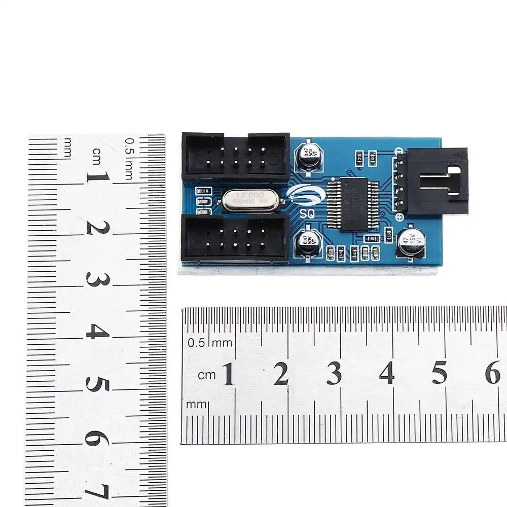 LEORY 9Pin заголовок USB Мужской от 1 до 2 Женский удлинитель сплиттер кабель 9 порт плата мультипликатора