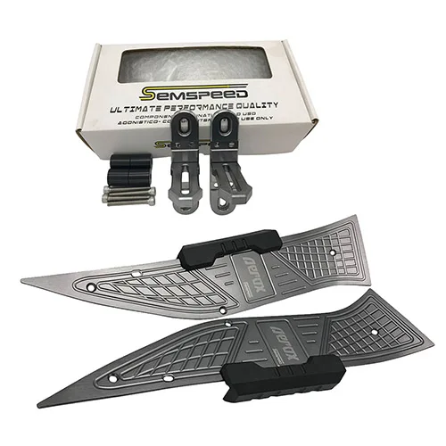 Gray Gray SEMSPEED мотоцикла светильник кронштейн головной светильник крепление для ног педаль комплект для Aerox155 NVX 155 150 125 - Цвет: Gray Gray