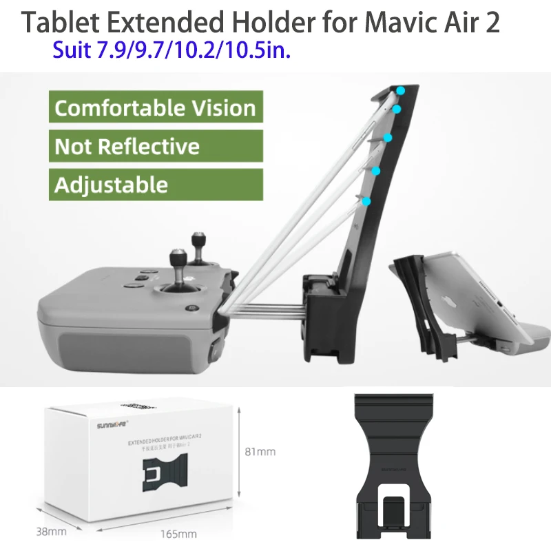 Dji Air 2s Remote Control Tablet Holder Tablet Extended Bracket Clip