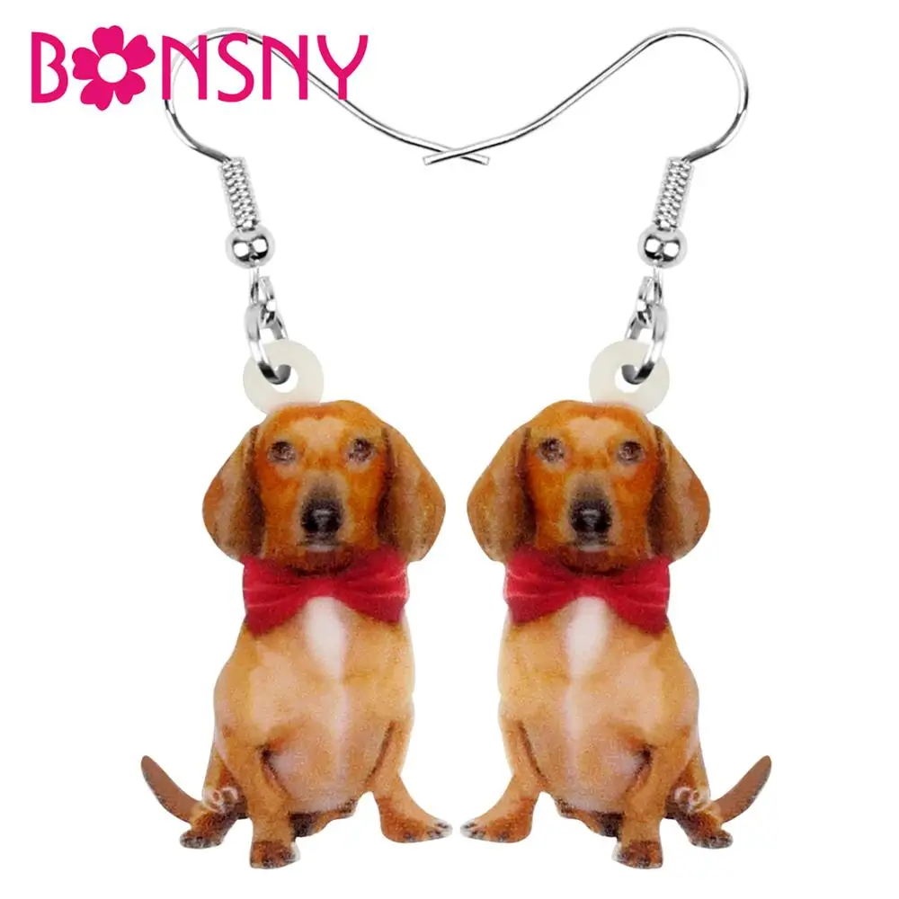 Bonsny акриловая бижутерия для женщин и девушек на День святого Валентина с бантом в