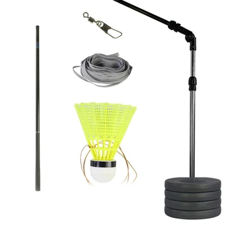 

TOP!-Single Badminton Trainer Racket Robot Training Badminton Accessories Fast Rebound Machine Raquette Badminton