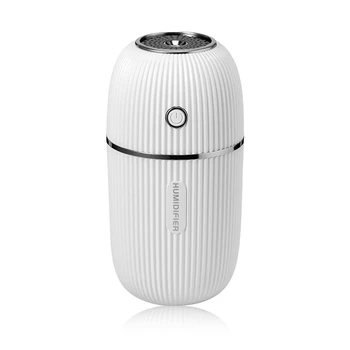 

AD-Portable 300ML Ultrasonic USB Aroma Essential Oil Diffuser Romantic Color Night Lamp Mist Maker Humidifier White
