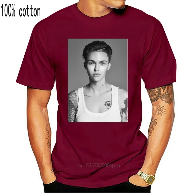 Футболка Ruby Rose фото постер футболка Мужская размер S-Xxl новые Забавные топы