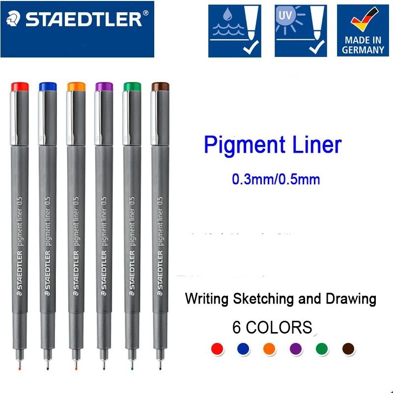 Staedtler 308 Coloured Pigment Liner Pen 0.3 - Single / Purple