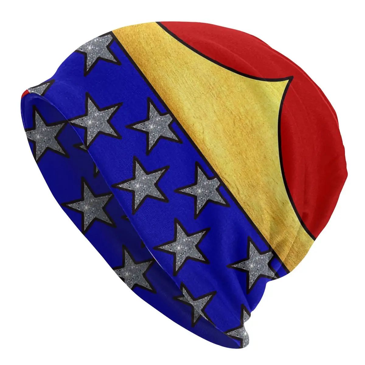 

American Super Hero Cap Hip Hop Street Skullies Beanies Hat Male Adult Autumn Winter Warm Dual-use Bonnet Knitting Hats
