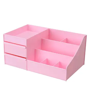 

New Multifunctional Desktop Shelves Storage Box Durable Plastic Makeup Storage Box Organizer Tissue Box Small Items Storage Case