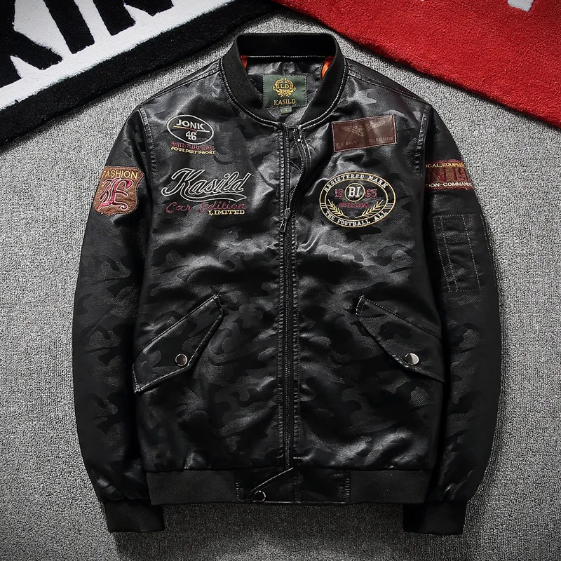 

2019 Spring New Style Youth MEN'S Leather Coat Men's Slim Fit Korean-style Handsome Locomotive Leather Jacket MEN'S Jacket Trend