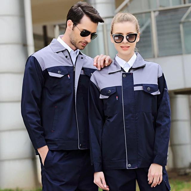 Traje de trabajo mecánico para hombres y mujeres, ropa de trabajo, monos, uniforme de de coche, chaquetas de taller mecánico moda AliExpress