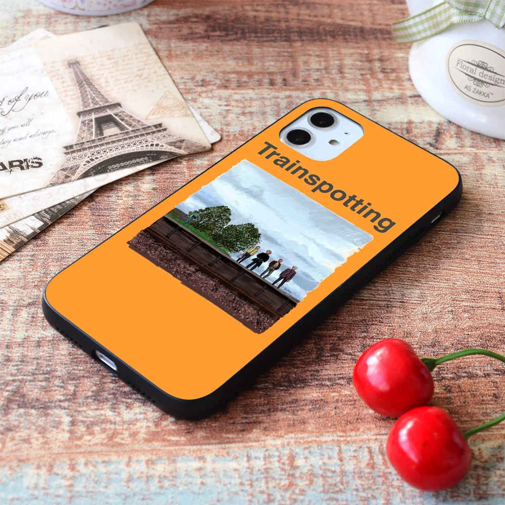 iphone 8 wallet case For iPhone Trainspotting Train Scene Illustration Soft TPU Border Apple iPhone Case iphone 8 plus waterproof case