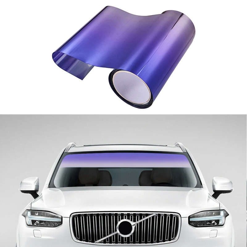 Car Tinting Film Top Front Windshield Foil Solar Protection Gradient 20X150 Y1U7 
