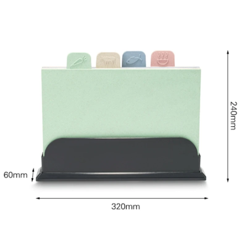 4 шт./компл. Бытовая кухонная разделочная доска Разделочные Блоки Высококачественная ПП кухонная утварь классификация разделочная доска