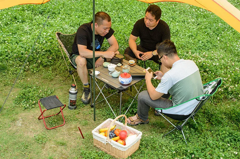 Naturehike столик для улицы, Кемпинг Складная, переносная, настольная, алюминиевый сплав, складной стол для пикника, столы для барбекю, кемпинга, пикника, NH16Z016-S