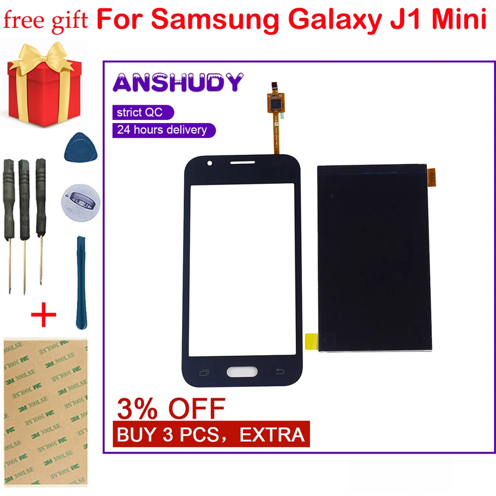 Для Samsung Galaxy J1 Mini J105 SM J105F J105B J106 сенсорный экран дигитайзер Сенсорное стекло + ЖК