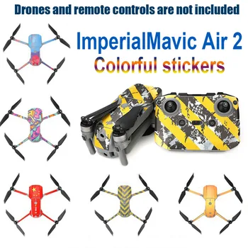 

Battery Colorful DIY Graffiti Style Sun Proof Removable Full Cover Controller Decal Drone Skin Sticker For DJI Mavic Air 2