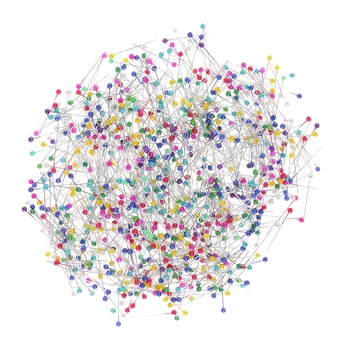 

800x Colorful Pearl Head Pins Sewing Pins for Tailor Dressmaking Patchwork