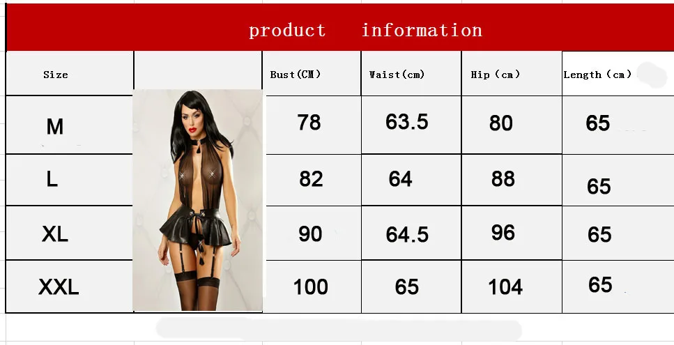 Sexy lingerie leather Uniform bdsm bondage cosplay sex skirt erotic uniform sexy costumes nightclub open bra lace body plus size